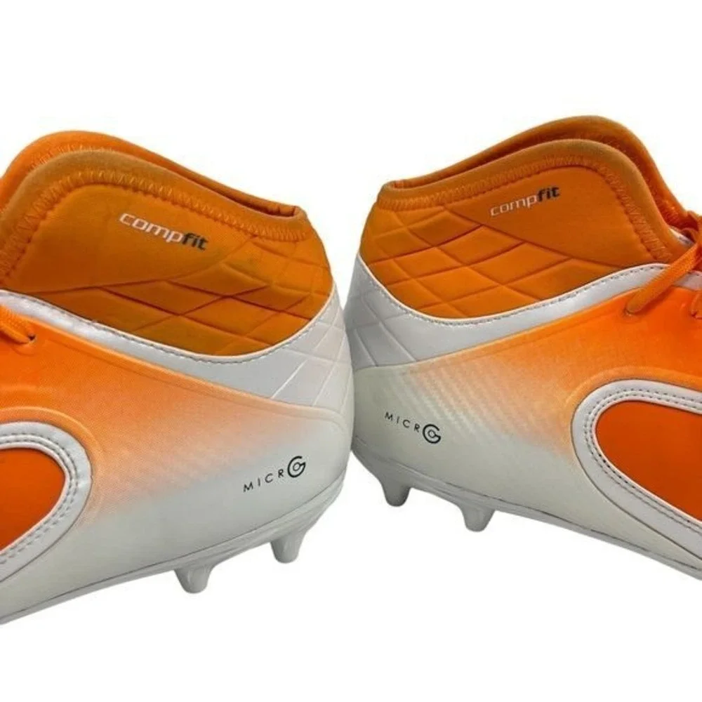 Under Armour Nitro‎ Icon Mid MC Football Cleats Mens Size 15 Orange and White